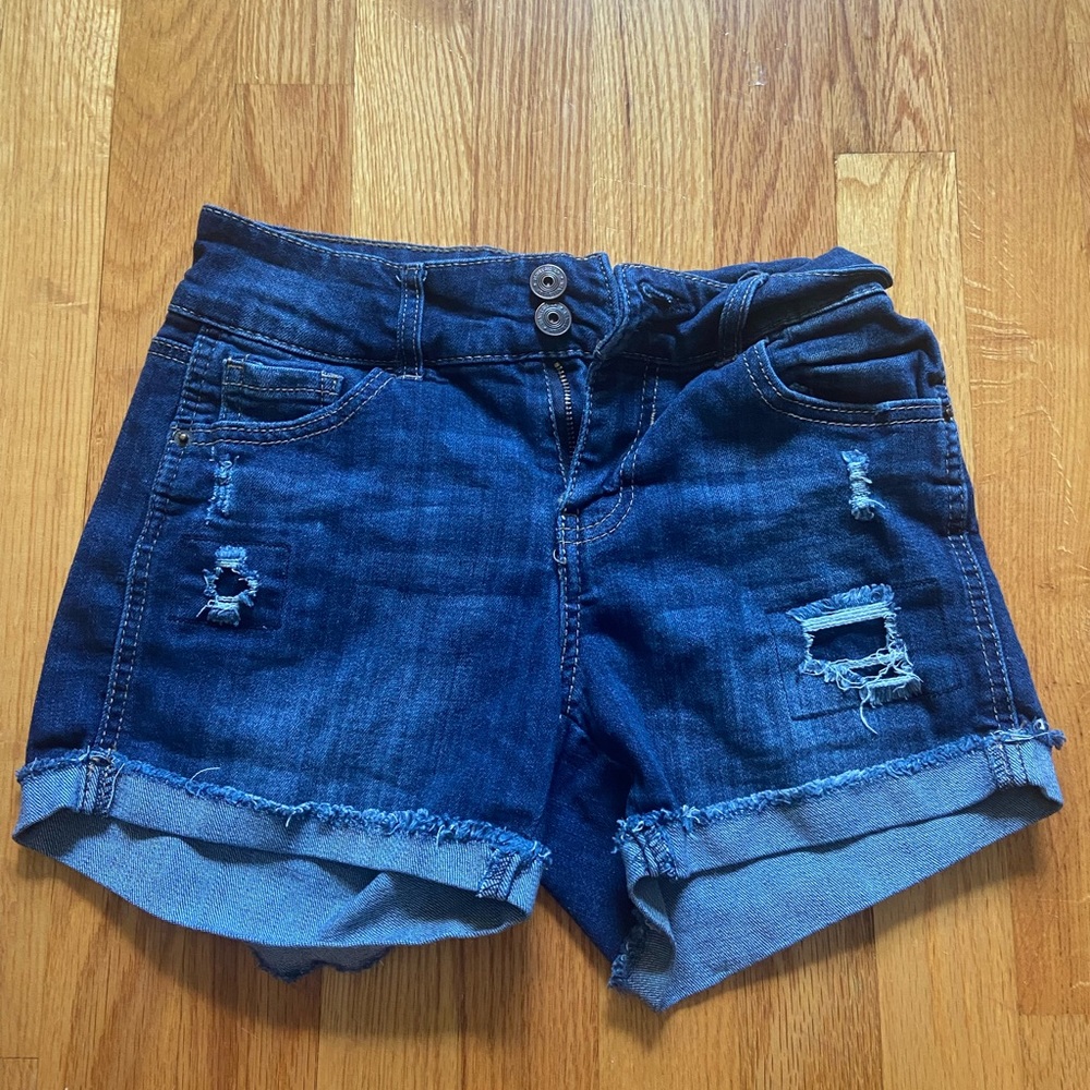 Medium-dark wash shorts size 3